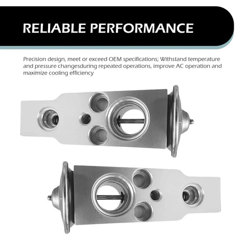 Heavy Duty Car A/C Expansion Valve Made From Aluminum For Rock Solid A/C System Cooling Universal Fit Rust Resistant