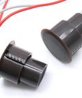Recessed Window And Door Contact Sensor Alarm With Magnetic Reed Switch NC And NO Two Sets, ideal for home security installation.
