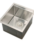 Compact Stainless Steel Undermount Kitchen Sink 15 By 17 Inches, 10 Inch Deep Single Bowl, Workstation Style Sink Combo For RVs