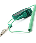 Pro Grade Anti Static Wrist Strap With Grounding Cord, ESD wristband with 9.8 ft green coiled cable and metal alligator clip