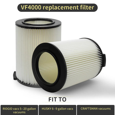 Replacement Filter For Wet Dry Vacuums 5 To 20 Gallon Fits Husky 6 To 9 Gallon Craftsman 17816 After 1988 shown in package