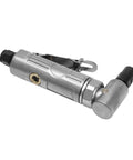 Heavy Duty Right Angle Pneumatic Air Die Grinder With A Powerhouse Twenty Thousand Rpm Motor, silver metal body, compact, ergonomic handling.