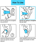 How to use Bulk Pack Of Two Hundred Premium Foam Earplugs delivering heavy duty sound blocking demonstration with steps.