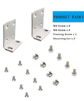 Heavy Duty One U Rack Ears Compatible With Ubiquiti Switch 16 24 48 Series Standard 19 Inch Server Rack Mount Kit with screws and mounting ears.