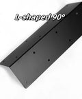 Heavy Duty Raised Garden Bed Corner Brackets 12 Pack for 12 to 24 Inch Planters, L-shaped black metal bracket, side view