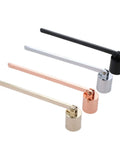 7.5 Inch Long Handle Candle Snuffer With Straight Tube For Tea Lights And Votive Candles Black Stainless Steel Wick Extinguisher