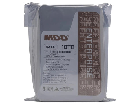 10TB 7200 RPM Enterprise Hard Drive with 256MB Cache, SATA 6Gbps 3.5 Inch, Renewed Beefy High Density Storage Made for Hyperscale Data Centers and Peak Performance. Sealed anti-static bag