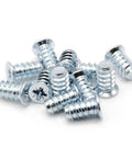 Heavy Duty Replacement Screws For Drawer Slide Rails Compatible With Ikea Part 100347, zinc coated, flat head bolts.