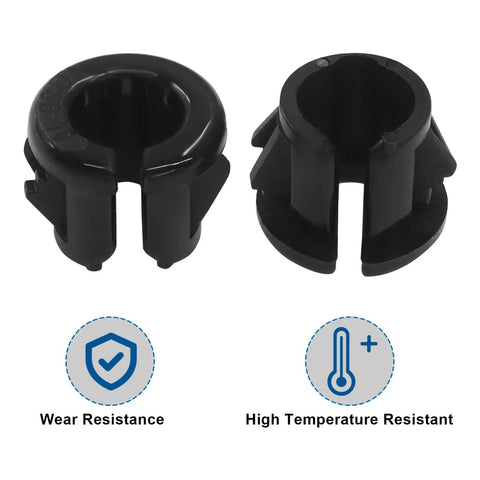 Opened Snap Bushing Set 3 By 8 Inch Heavy Duty Nylon Cable Hole Grommets For Wiring And Electrical Protection, Black OSB10 Plastic