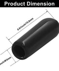 3mm ID Rubber End Caps For Metal Tubing And Bolts Pro Grade Tough Vinyl Flexible Tube Caps Screw Thread Protectors Black Rubber
