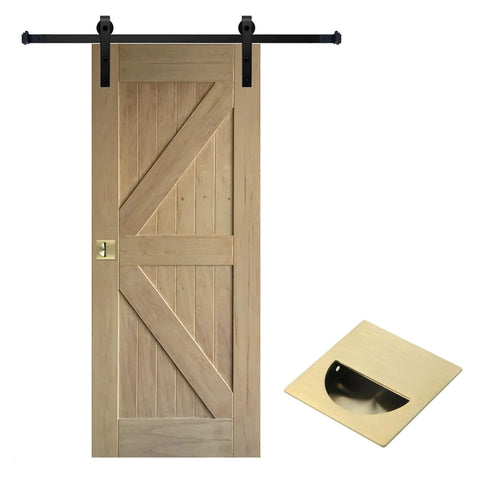 Square Recessed Sliding Closet Door Pulls Finger Flush Pocket Door Handles For Barn Doors And Drawers Outer Diameter 2.8x2.8 Inches Gold Finish