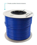 Blue 3/8 Inch LLDPE Plumbing Tubing 500 Foot Flexible Water Line for Home and RV Plumbing on spool, NSF certified