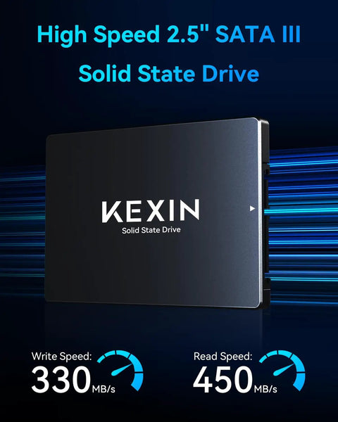 2.5 Inch 128GB SATA III Internal SSD Upgrade For Laptops And Desktops Up To 450 MB Per Second Read Speed 3D NAND Flash Solid State Drive