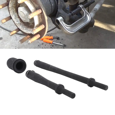 Truck Bushing Driver Kit With Double Sided Cone Anchor Pin Removal Tool in use during truck maintenance