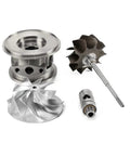 Components of Universal Racing Turbocharger With Billet Compressor Wheel And Dual Ceramic Ball Bearings for Small Displacement Builds