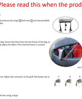 Installation guide for No-Rattle Golf Club Organizer For Iron Sets Only with illustrations and step-by-step assembly instructions.