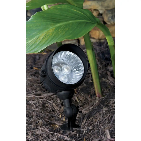 Killer LED Spot Light With Adjustable Knuckle In Black Finish 3W LED Landscape Accent Light Die Cast Aluminum Outdoor Spotlight