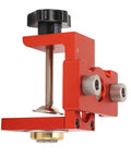 3 In 1 Pocket Hole Jig Kit With Aluminum Alloy Construction And Precise Engraved Scale For Woodworking Furniture Assembly Diy Projects And Cabinet Making, side view, red aluminum alloy material