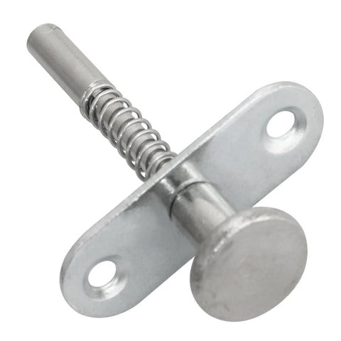 Spring Loaded Plunger Cabinet Latches Stainless Steel Flat Pin Hinges 2 Pack Durable Wear Resistant Security Latch Hardware