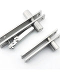 360 Degree Stainless Steel Swing Door Pivot Hinge for Concealed Bookcase and Secret Door 360 Rotating Hinge for Hidden Wall Cabinets.