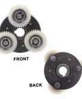 36T Planetary Gear Replacement Kit With Clutch For Geared EBike Motors DIY Ebike Repair Parts, front and back view of gear assembly