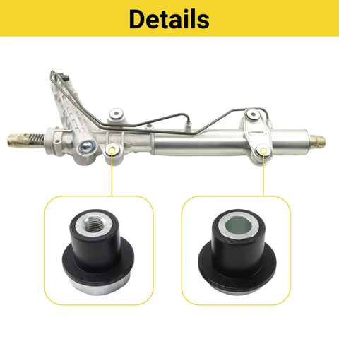 Dodge Ram 1500 Steering Rack And Pinion Mount Bushing Kit 4 Piece Replacement For 52106728AC 52113031AD 2002 To 2012 Direct Fit