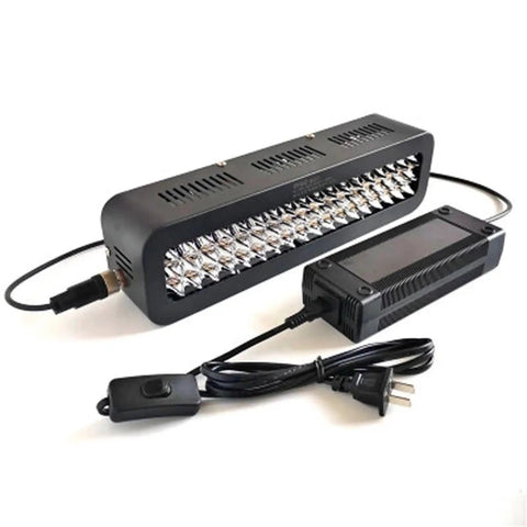 Heavy Duty UV Curing Lamp 1080W with plug and switch for screen printing and resin curing, featuring a sleek black design.