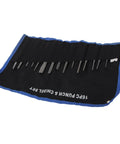 16 Piece Mechanics Punches And Chisel Set With Taper Punch, Pin Punch, Center Punch And Cold Chisels in a black roll-up case