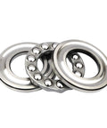 3-pack thrust ball bearings, 35x52x12 mm, bearing steel, single-row (front view)