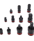 Top Tier Ft Vogue 11 Piece Impact Socket Adapter Set Made From Tough Cr V Steel With Secure Spring Loaded Ball Detents To Kick Up Automotive Repairs And Home Improvement Projects Like The Boss. 11-piece Cr V steel socket adapters