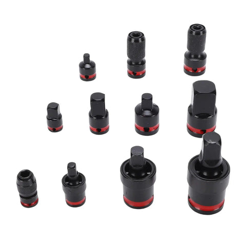 Top Tier Ft Vogue 11 Piece Impact Socket Adapter Set Made From Tough Cr V Steel With Secure Spring Loaded Ball Detents To Kick Up Automotive Repairs And Home Improvement Projects Like The Boss. 11-piece Cr V steel socket adapters