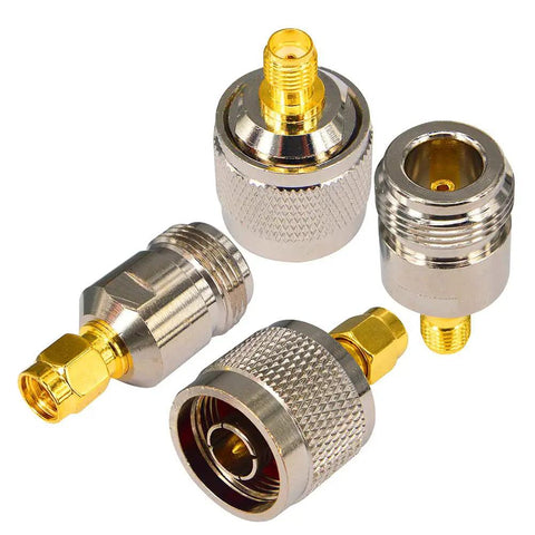Pro Grade 50 Ohm SMA To N Adapter Kit With Four RF Connectors For Ham Radio LoRa Gateway 5G WiFi SDR And VNA
