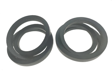 Two Belt Set Five Eighths Inch By One Hundred Twenty Six Inch V Belt Compatible With B123 And 5L1260 Models Rugged Replacement Belts Comes In Two Pieces