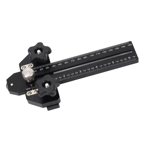 Thin Jig For Table Saw Aluminum Alloy T Track Guide with top bearings and zero clearance design for precision cuts