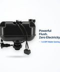 1.6 GPF Pressure Assisted Flush System Complete Kit With Flush Control And Handle Assembly For Official Replacement Of B8106 And B8100, side view