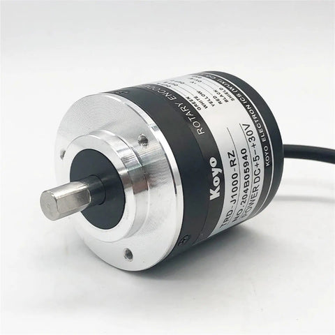 Absolute Rotary Encoder TRD-J1000 Series Boss Level Precision With RZW RZL RZC Variants, Dead On Angular Feedback, Industrial Grade Encoder For Smooth Motion Control close-up view