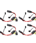 Hella Durable SAE Extension Cable For Charger One Foot 14AWG Cord With 20 Amp Rating features multiple connectors with fuses.