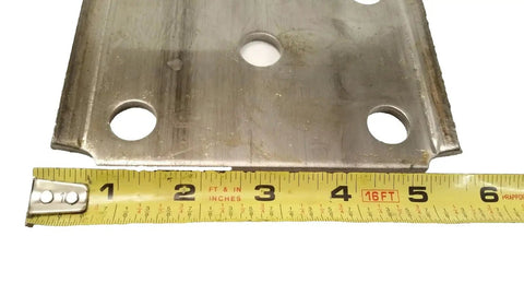 Four 1/2 Inch U Bolt Trailer Axle Spring Mount Kit For 5200 Lb And 6000 Lb Axles, 3 By 6-1/2 Inch Size, Includes Tie Plates And Fine Thread 1/2-20 Hardware, Plate Finish May Vary. Tie plate measured with tape