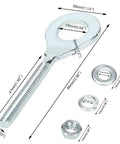 Rear Chain Tensioner Axle Adjuster 15mm 0.59 Inch for Coleman CT200u CT200u-EX Baja MB200 shown with measurements and components