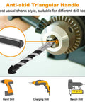 Pro Grade Concrete And Masonry Drill Bit Set 5 Piece Industrial Carbide Tip Kit for use with various drills