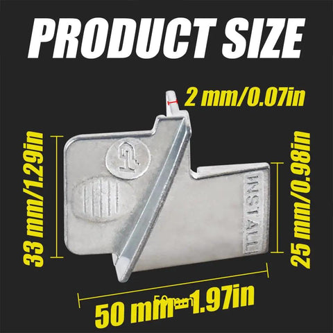 2 Piece Stretch Belt Mate Kit With Metal Belt Remover And Installer Tools size dimensions in mm and inches