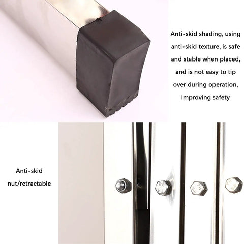 No Fuss Retractable Safety Barricade, Heavy Hitter Folding Guardrail For Driveways And Jobsites, Rock Solid Traffic Fence With Bright Visibility To Lock Down Hazard Areas Swiftly