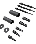 Heavy Duty Internal Bearing Extractor Puller Kit With 5 Opening Clamps Fits 9 To 23mm Blind Hole, chrome parts