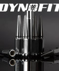 Spike Lug Nuts 14mmx1.5 Chrome 32 Piece Set With Closed End 60 Degree Cone Seat Includes Socket Key