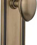 Mission Plate With Homestead Knob Passage Set 2.75 Inch Backset Antique Brass Solid Brass Door Plates With Genuine Lead Crystal Knobs