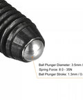 Close-up of Ball Point Set Screws 5 Pack M6 x 16mm High Carbon Steel Spring Hex Socket Grub Screw showing ball plunger details.