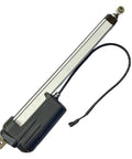 Engineered Electromechanical Linear Actuator 6300153 Direct Fit For Caterpillar Rm400 Recycling Remixer heavy duty actuator with black housing and silver shaft.