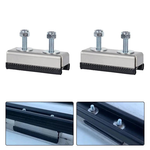 Heavy Duty Roof Rack Mounting Brackets For RVs And Campers Stainless Steel Clamps Drill Free Gutter Mounts 2 Pack