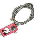 Paintball And Scuba High Pressure Pro Grade Fill Station Adapter With 4500 PSI Air Hose For Universal Valve Compatibility Across K Valve J Valve H Valve And Yoke Valves Easy Safe Tank Filling For Scuba Tanks, includes gauge and metal hose.