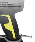 Power Drill Plate Shears Attachment with bold fixed spring and wrench for easy sheet cutting, burr-free Ti steel disc included